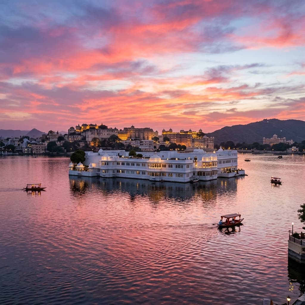 A serene heritage view in Udaipur