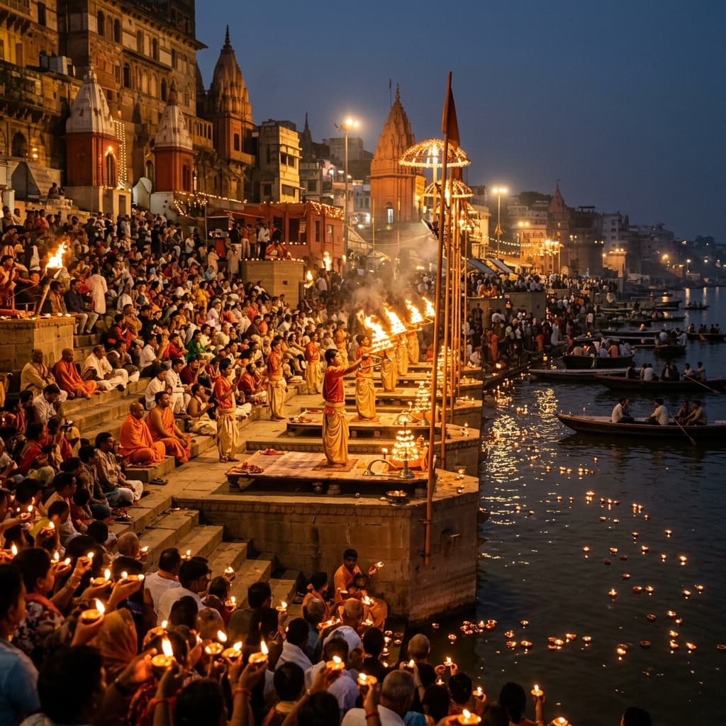 Riverside culture in Varanasi